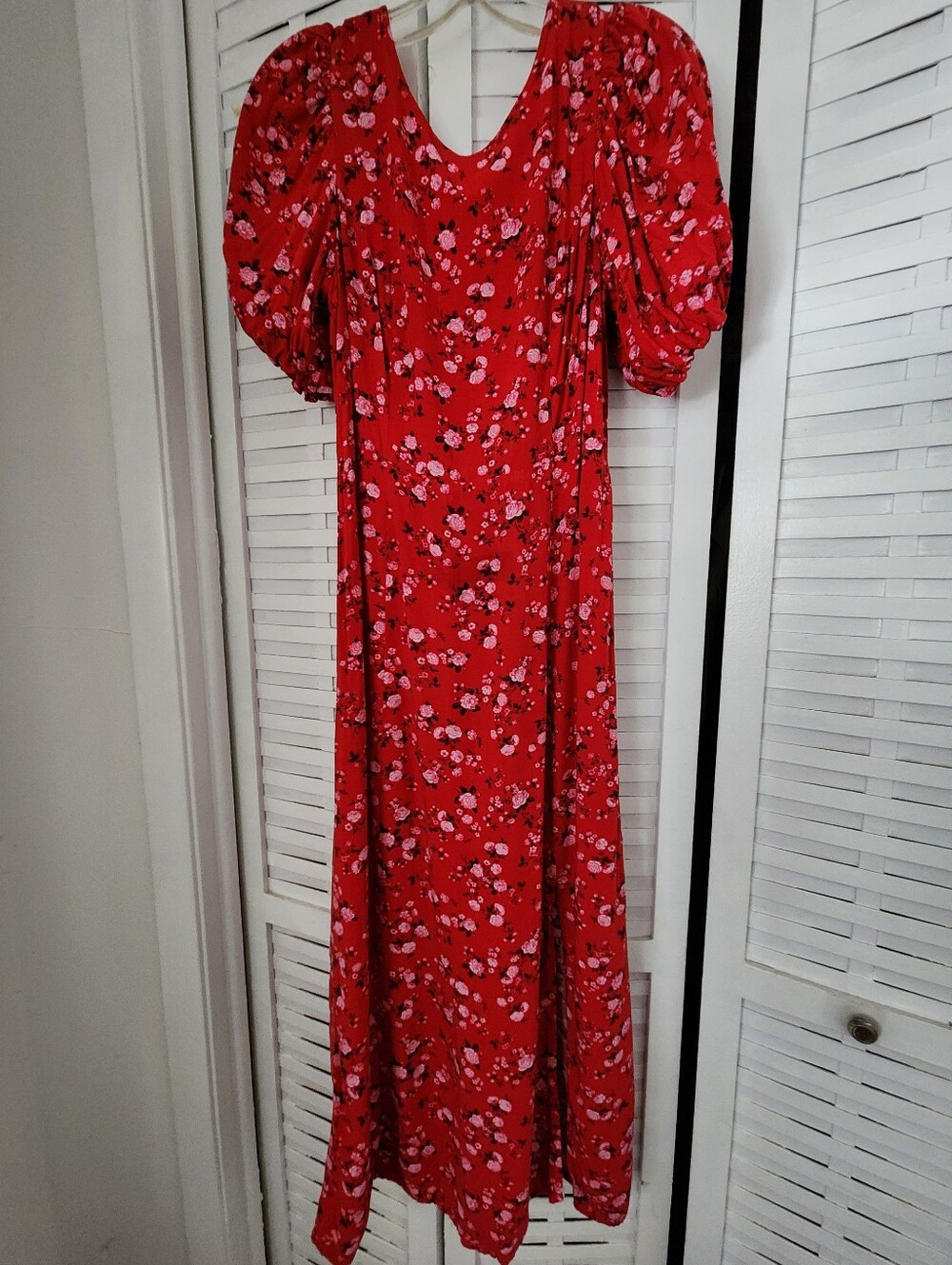 Old Navy Red Floral Dress